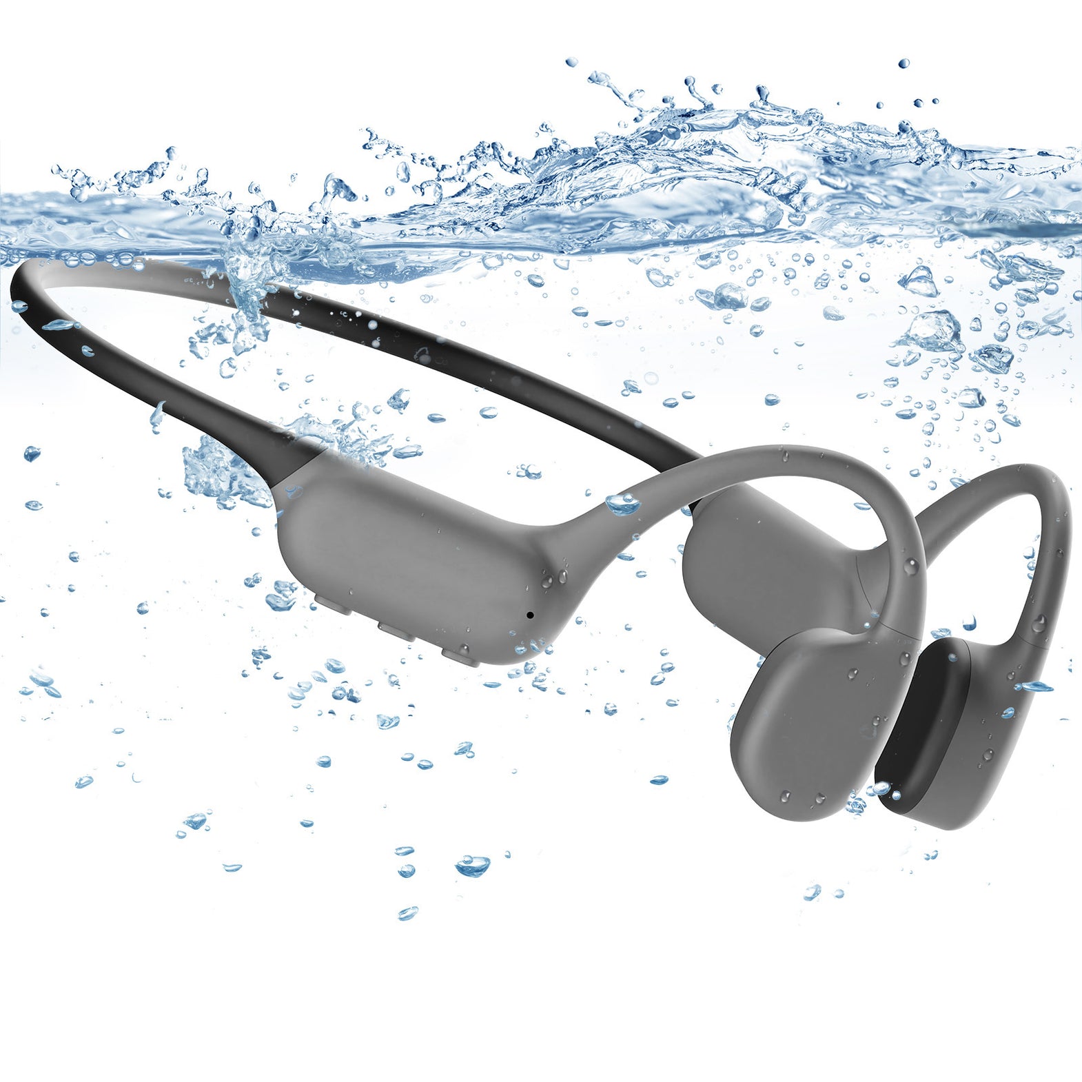 SAMVEK Wireless Bluetooth Headphones, Bone Conduction Headphones, 並行輸入品 : SAMVEK Swimming Headphones IP68 Waterproof, Bone