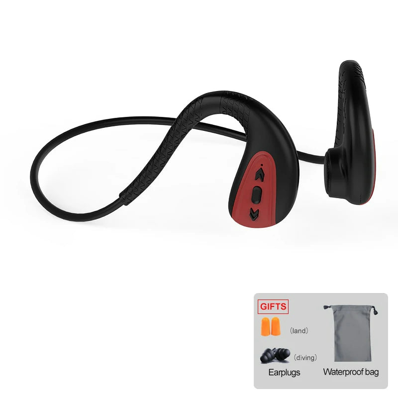 Bone Conduction Headphones IPX8 Waterproof Swimming Earphones 8GB MP3  Player