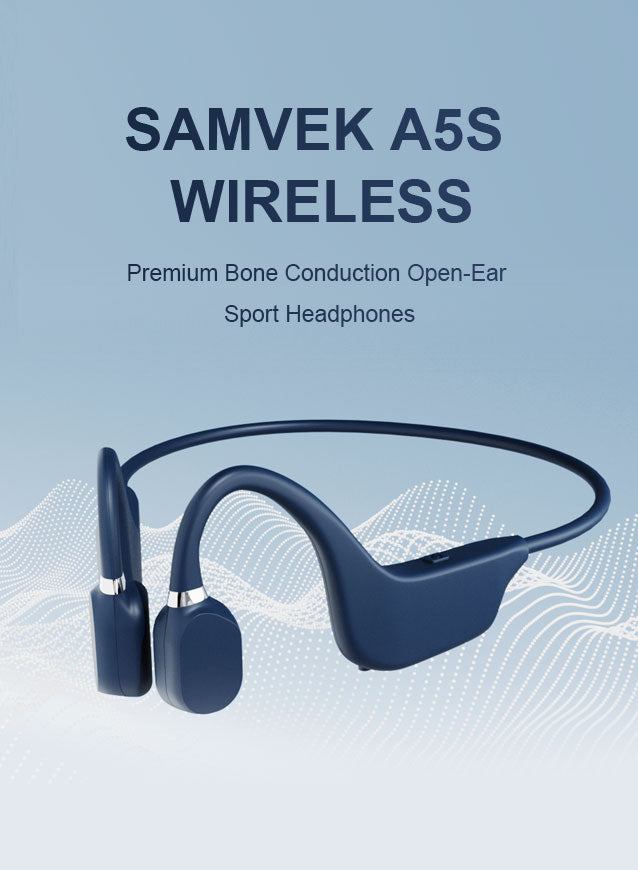 SAMVEK Wireless Bluetooth Headphones, Bone Conduction Headphones, 並行輸入品 : SAMVEK Swimming Headphones IP68 Waterproof, Bone